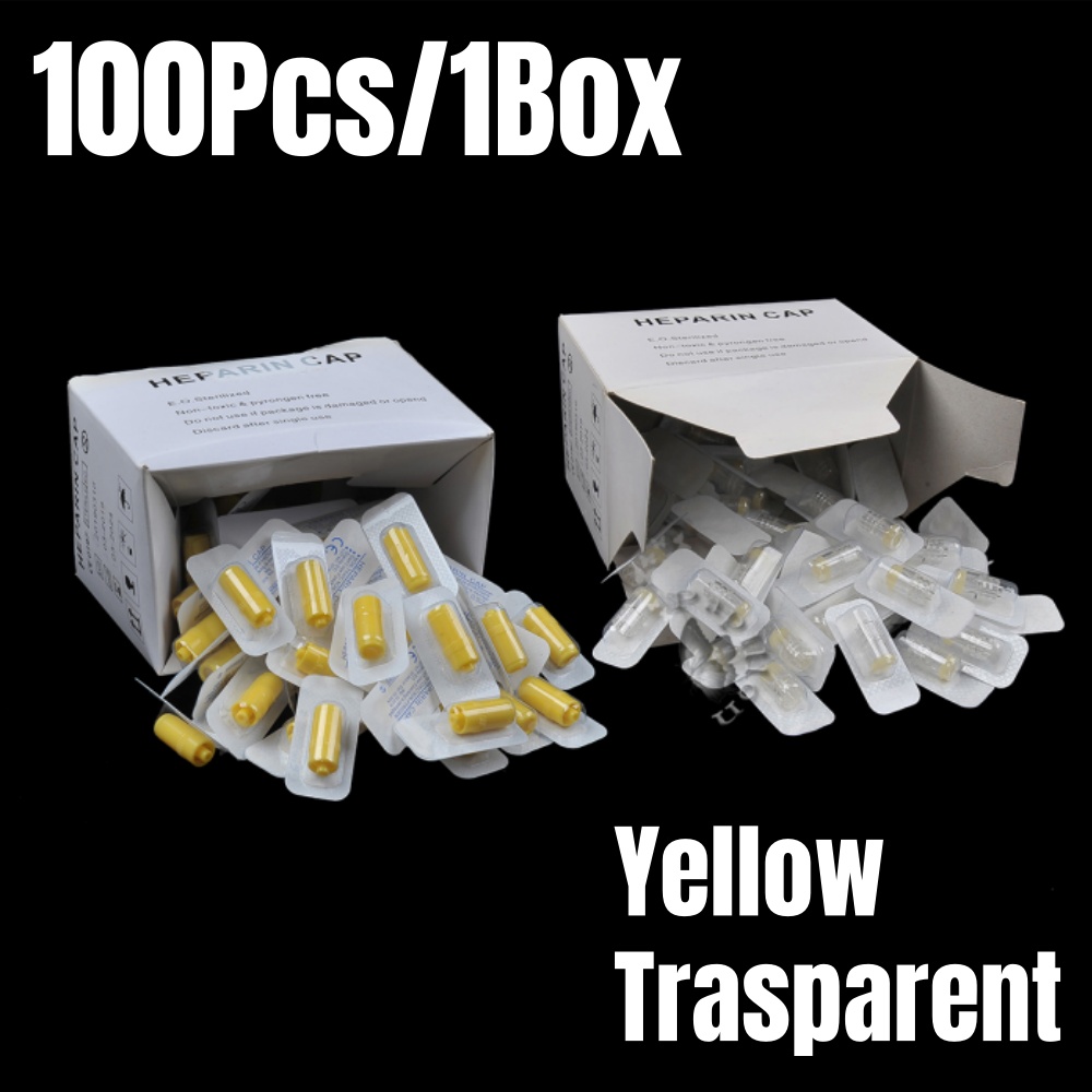 Pet Supplies Store - 100 pçs/caixa heparin boné iv canula