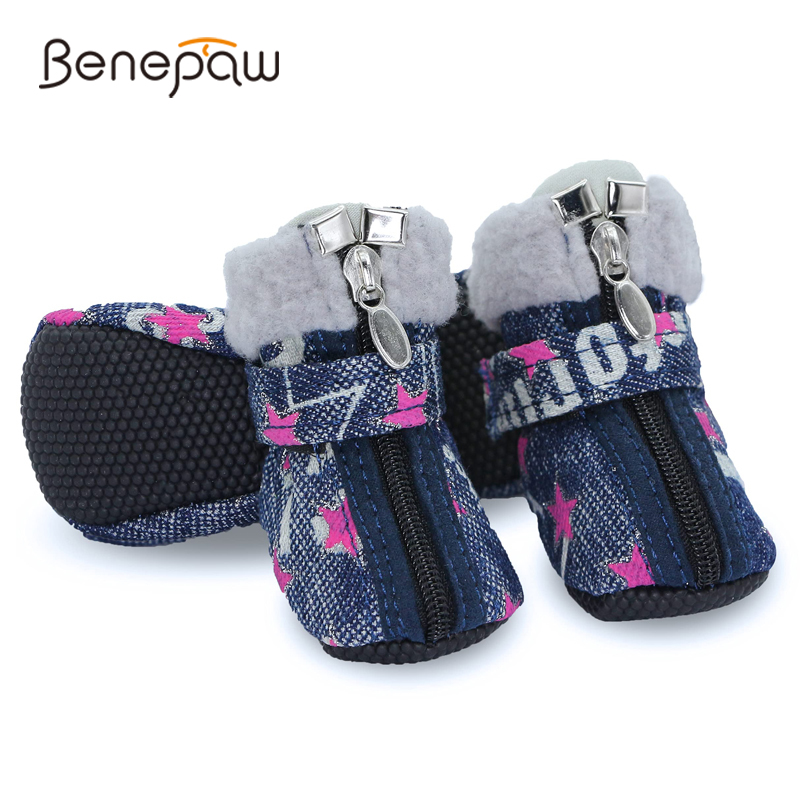 Dog Booties Paw Protector - Benepaw sapatos de cachorro quente inverno