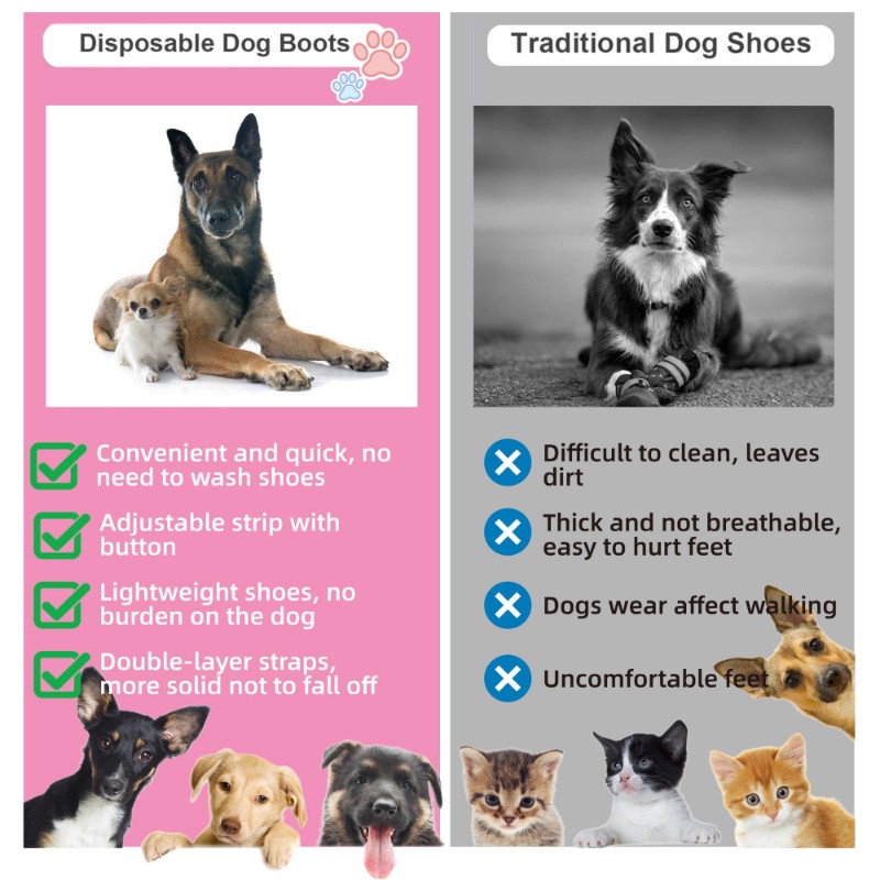 【NELISTMAS】 Capas descartáveis - Dog Booties Paw Protector avaliação e preço
