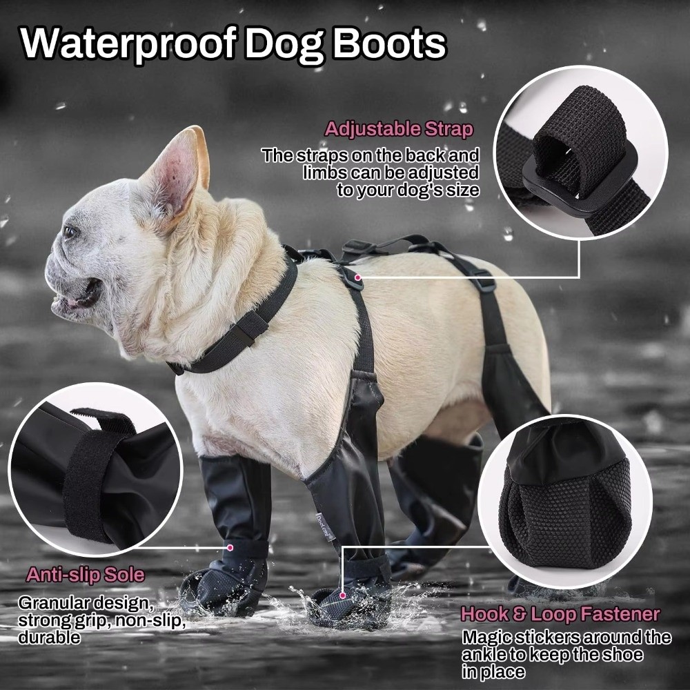 Anti-queda à prova dwaterproof - Dog Booties Paw Protector avaliação e preço