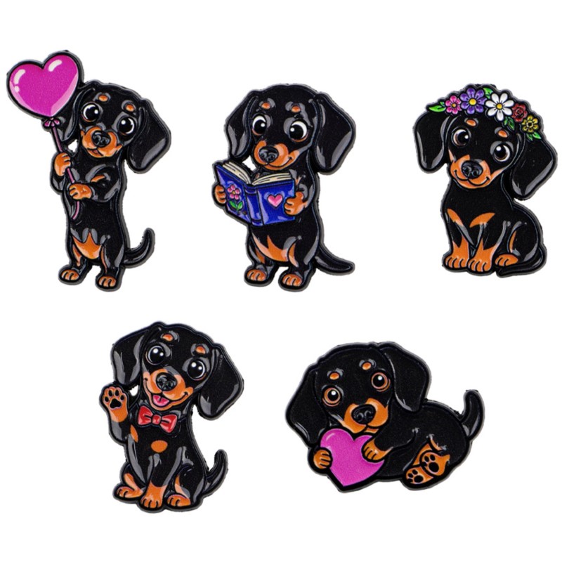 Conjunto de 5 Pins de Esmalte  - Pet Supplies Store avaliação e preço