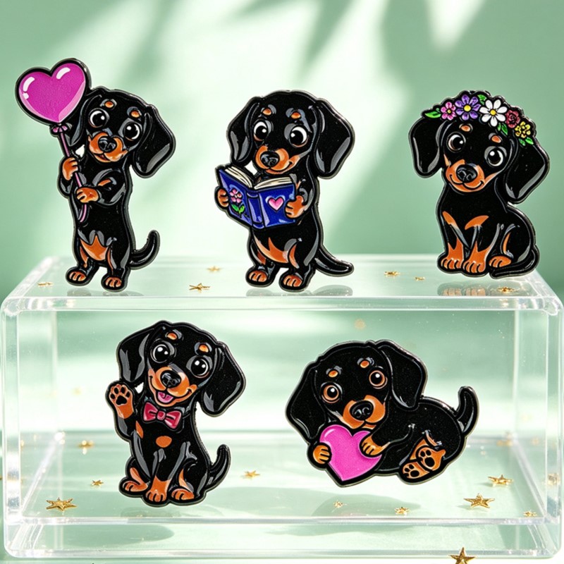Conjunto de 5 Pins de Esmalte  - Pet Supplies Store avaliação e preço