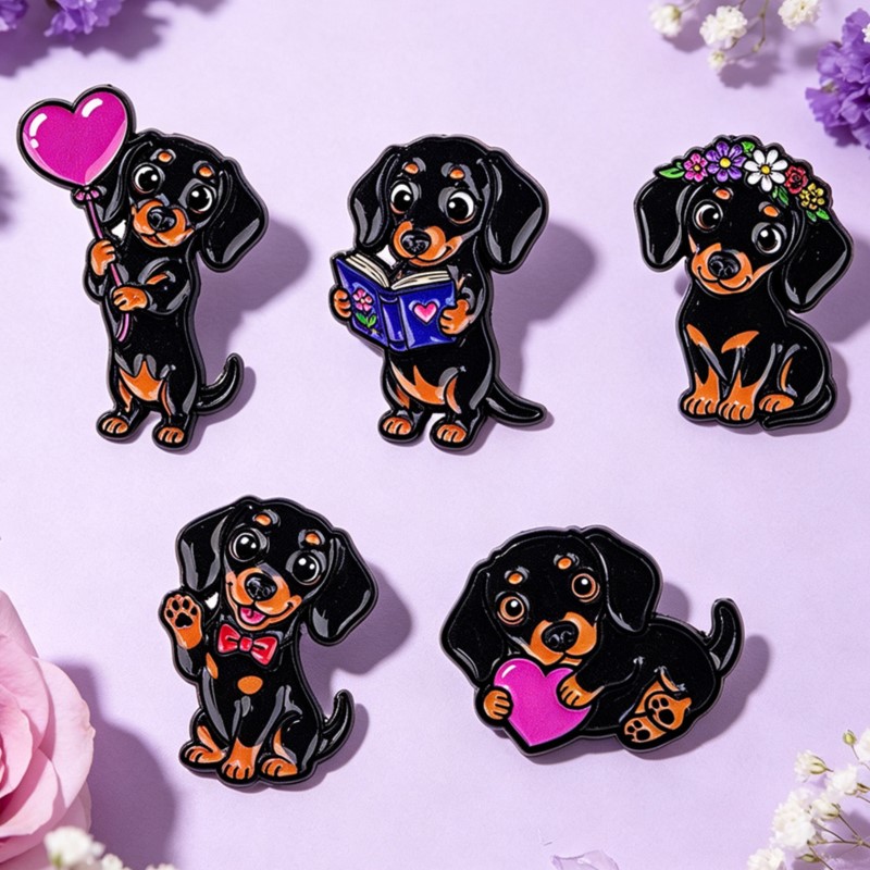 Conjunto de 5 Pins de Esmalte  - Pet Supplies Store avaliação e preço