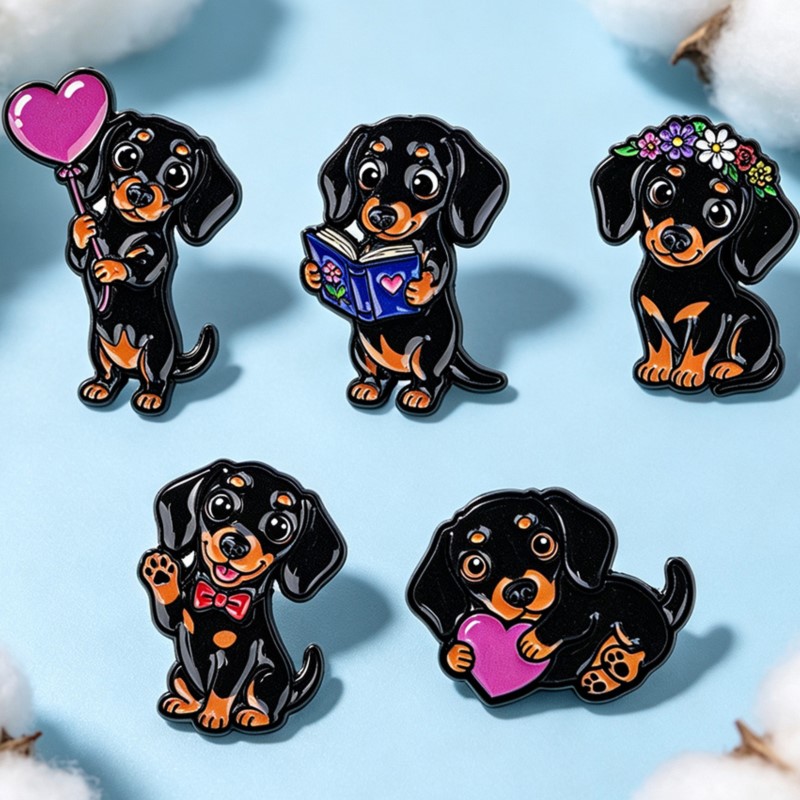 Conjunto de 5 Pins de Esmalte  - Pet Supplies Store avaliação e preço