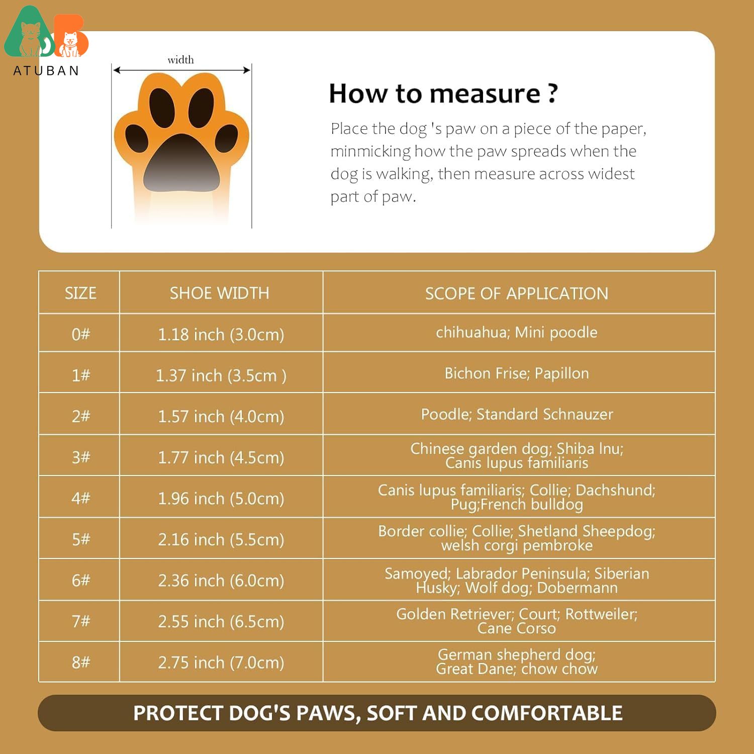 Botas antiderrapantes ATUBAN p - Dog Booties Paw Protector avaliação e preço