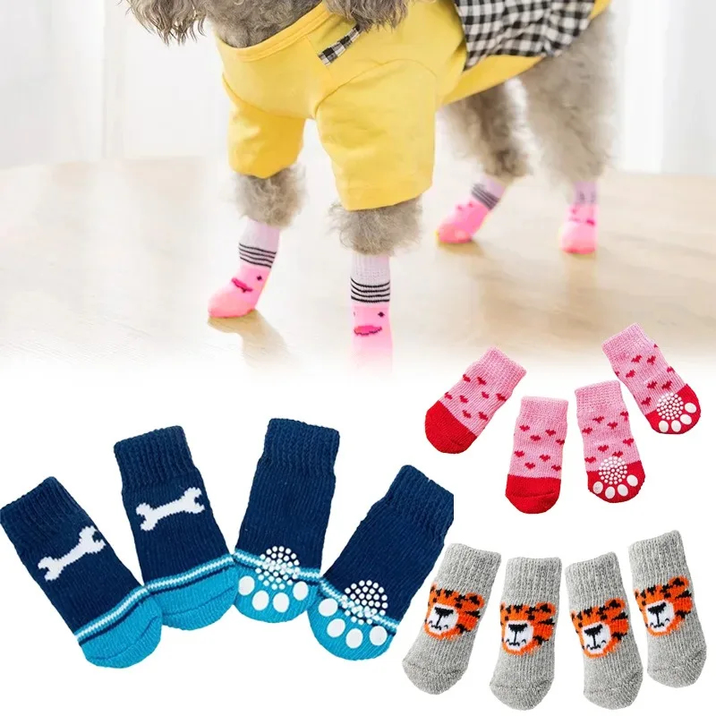 4 Pares de Meias de Inverno pa - Dog Booties Paw Protector avaliação e preço
