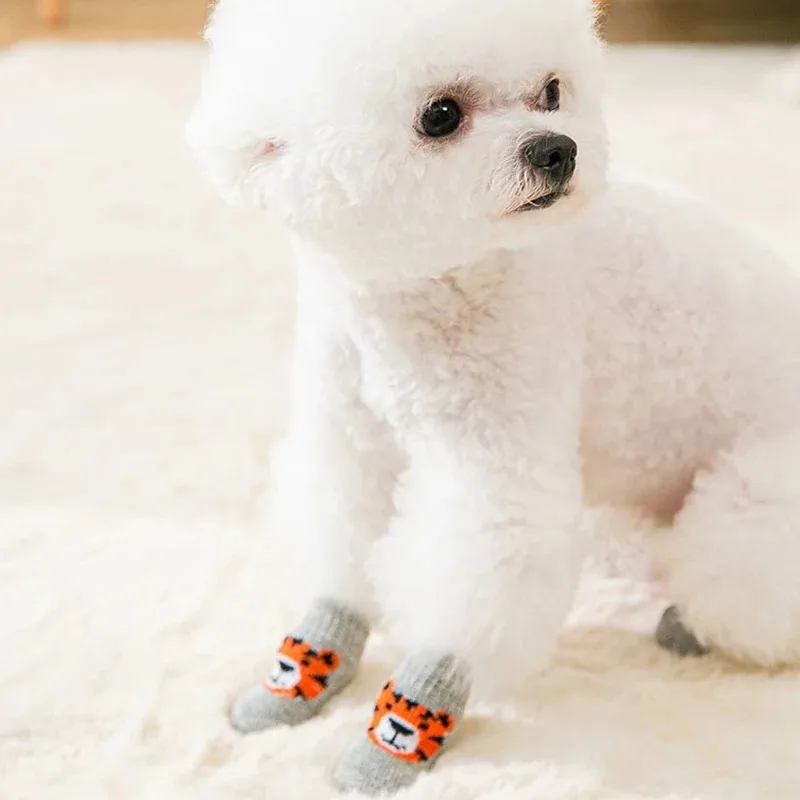 4 Pares de Meias de Inverno pa - Dog Booties Paw Protector avaliação e preço