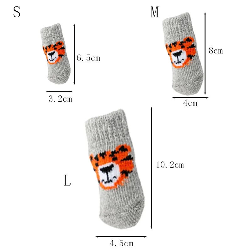 4 Pares de Meias de Inverno pa - Dog Booties Paw Protector avaliação e preço