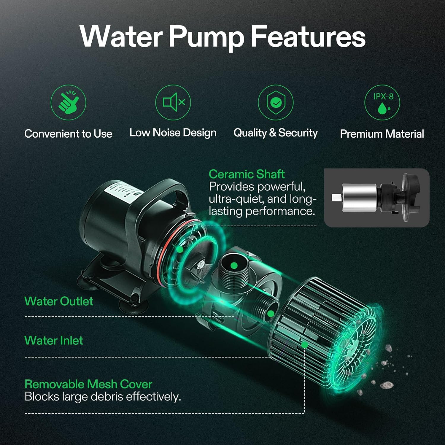 Bomba Subaquática de 1600GPH p - Aquarium Fish Tank avaliação e preço